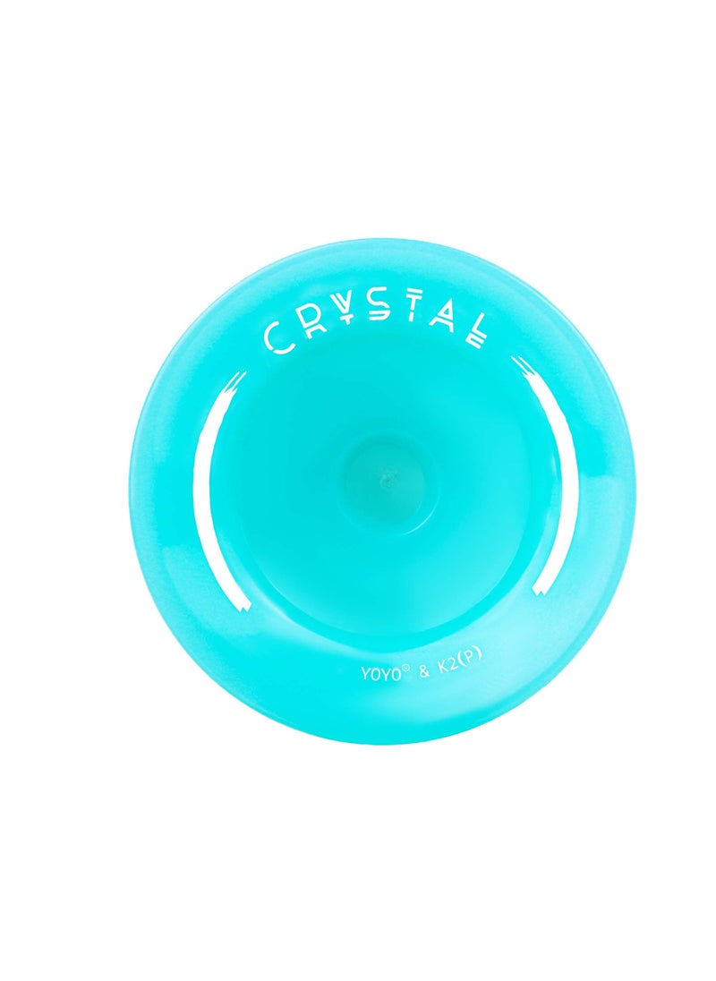 Excefore - K2 Responsive Plastic FingerspinYoyo for Kids Beginners Yoyo with Yoyo Glove Yoyo Bag 5 Yoyo Strings-Lake Blue - Image 1