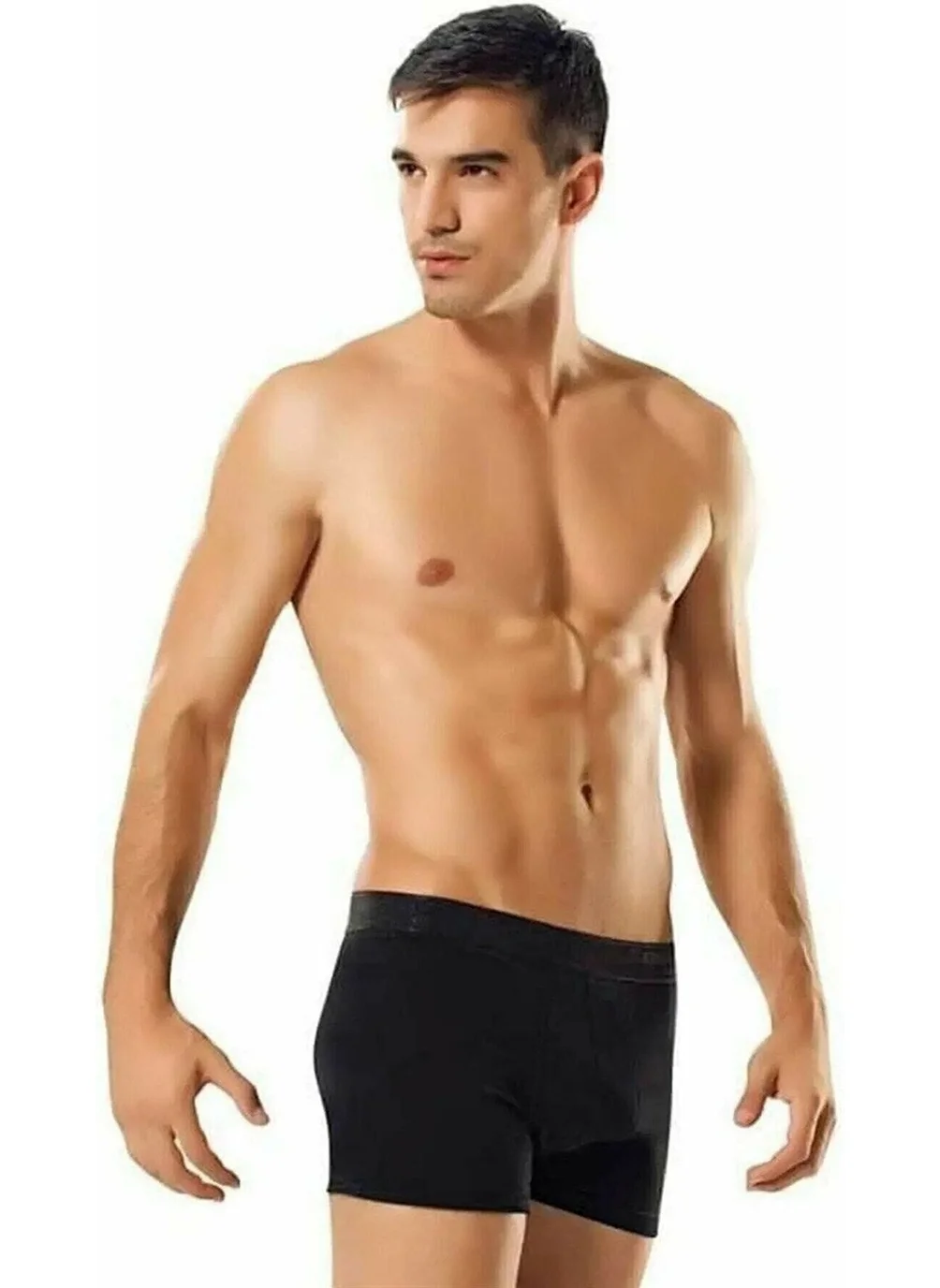 Tutku 12 Pieces Black Color Lycra Boxer
