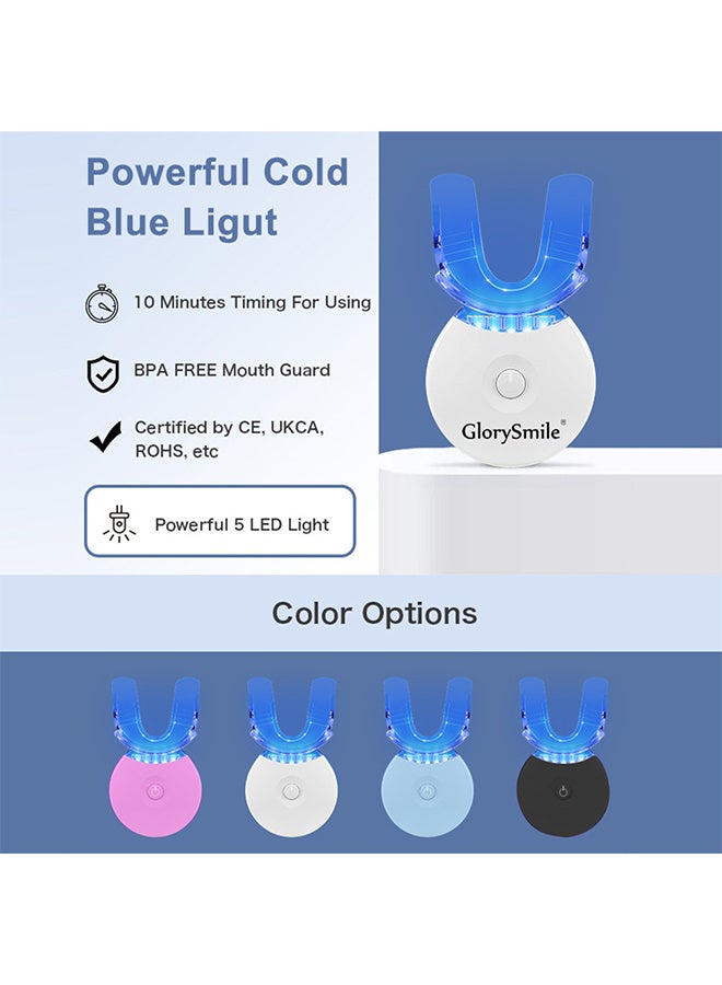 Glory Smile Teeth Whitening Light with Mouth Trays, 10 Min Fast Teeth Whitener, with 3 Pcs Teeth Whitening Gel, Helps to Remove Stains from Coffee, Smoking, Wines, Soda, Food - Image 4
