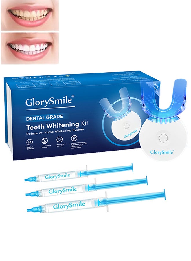 Glory Smile Teeth Whitening Light with Mouth Trays, 10 Min Fast Teeth Whitener, with 3 Pcs Teeth Whitening Gel, Helps to Remove Stains from Coffee, Smoking, Wines, Soda, Food - Image 1