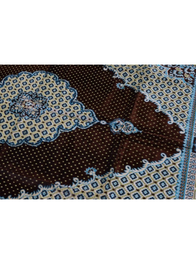 SMART HOME Excellent velvet carpets and rugs, padded and soft to the touch, with beautiful 3D patterns a ground seating mat for trips, camping, hiking, and wilderness, a luxurious rug, size 250X160 cm - Image 3