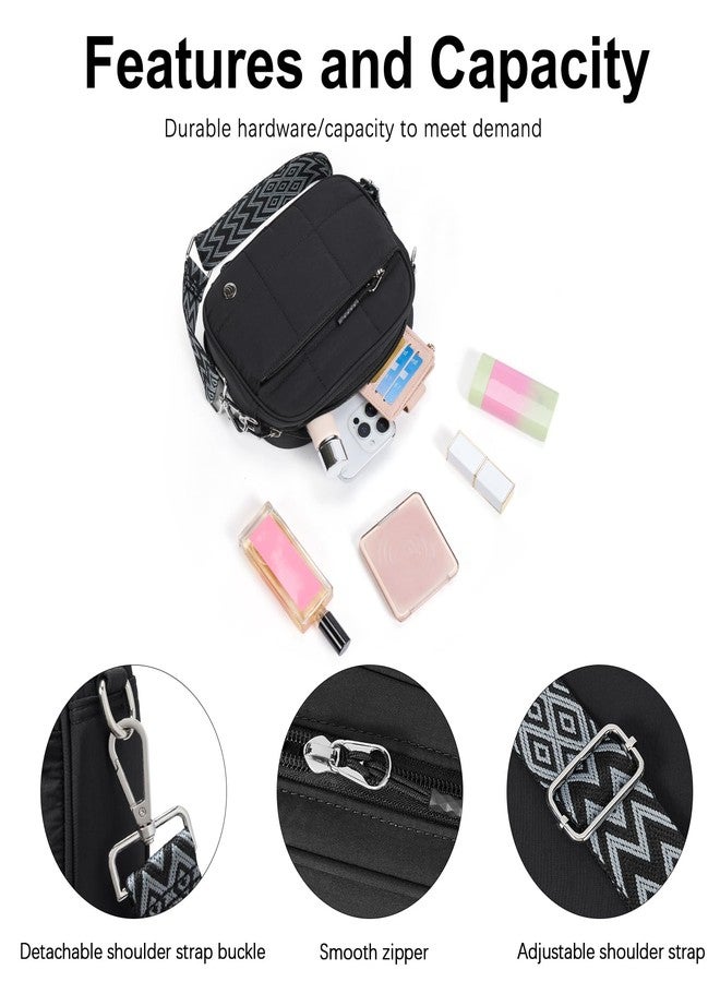 CLUCI Quilted Crossbody Bags for Women Lightweight Puffer Shoulder Bag Travel Purses with Wide Strap - Image 5