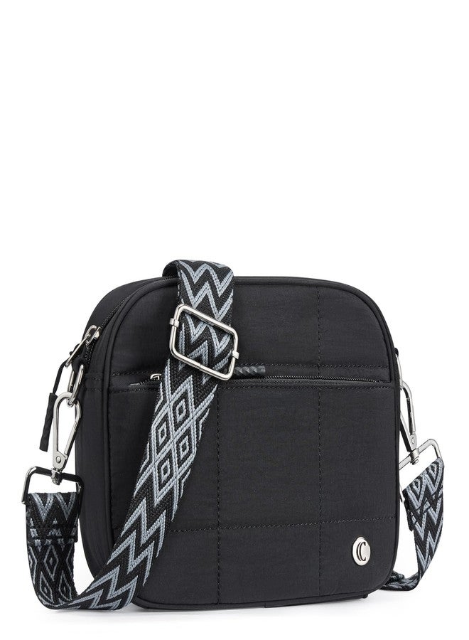 CLUCI Quilted Crossbody Bags for Women Lightweight Puffer Shoulder Bag Travel Purses with Wide Strap - Image 1