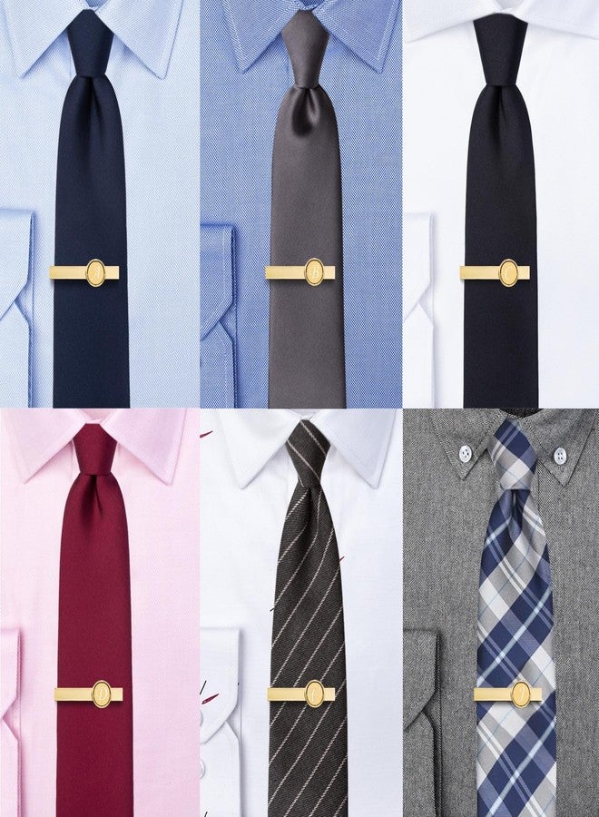 HAWSON 2 inch Tie Clips for Men A-Z Tie Bar Clips for skiny Necktie and Regular Necktie Personalized Tie Clips for Wedding Meeting Business Occasion - - Image 4