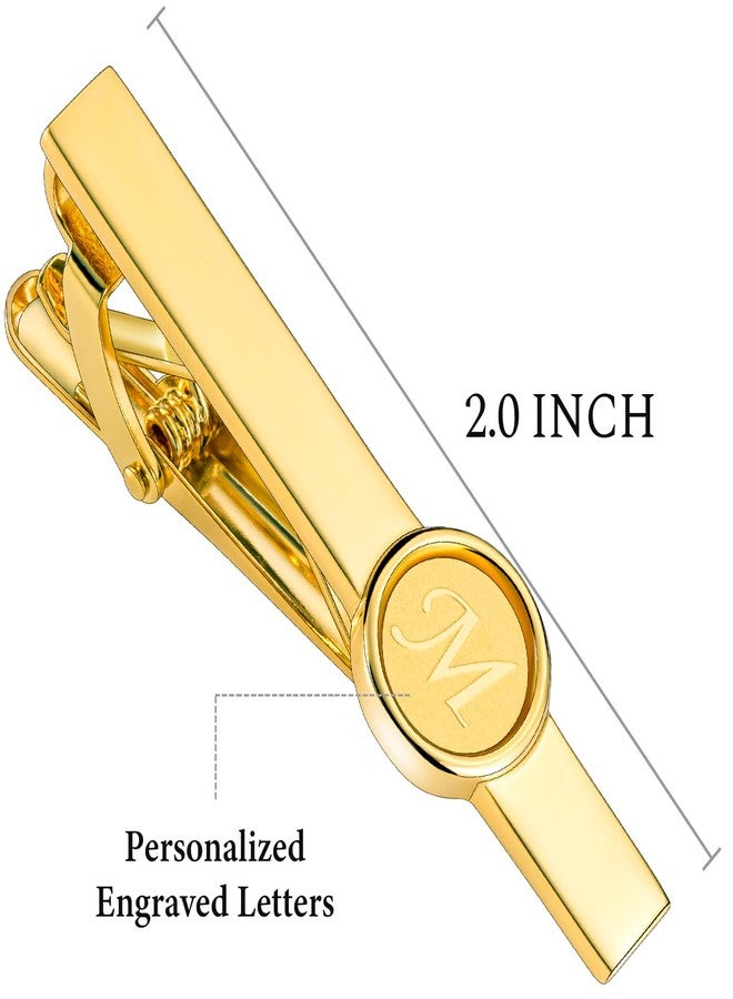 HAWSON 2 inch Tie Clips for Men A-Z Tie Bar Clips for skiny Necktie and Regular Necktie Personalized Tie Clips for Wedding Meeting Business Occasion - - Image 3