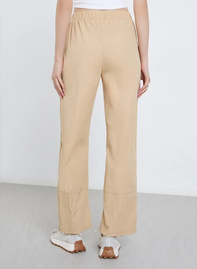 تايك تو Take Two Women Beige Relaxed Fit Pants