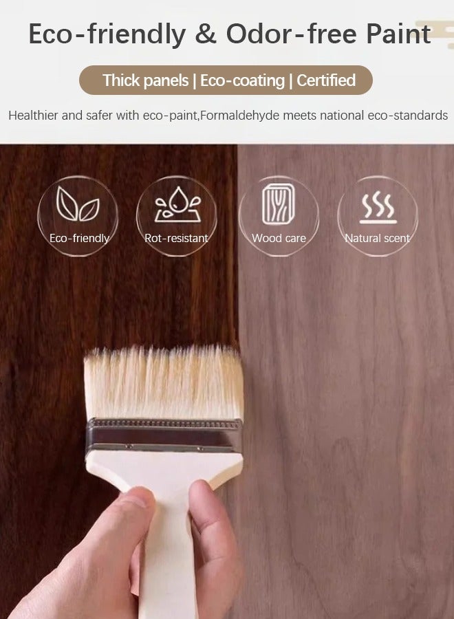 Sunnaltree Key Tray, Wood Key Holder Organizer Rack, Oval Entryway Tray with Hooks for Keys Watches Jewelry, Jewelry Organizer Necklace Stand Holder, Decorative Vanity Tray Organizer for Bedroom - Image 4