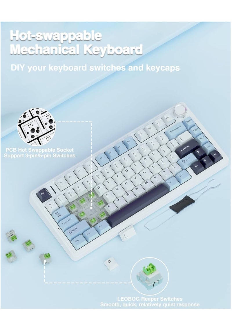 AULA F75 Wireless Mechanical Keyboard Switches RGB Backlit Gaming Keyboard - Image 5