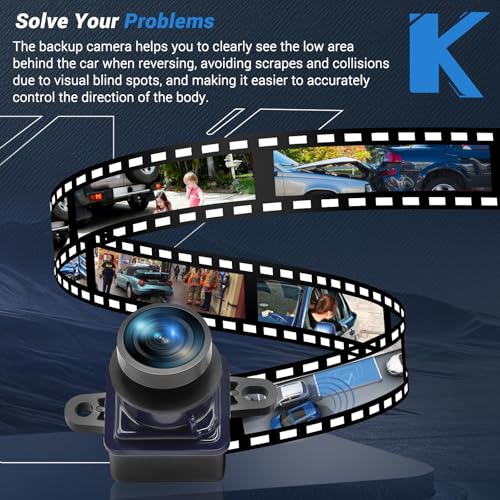 KUTTOLE Rear View Backup Camera Compatible with 2011-2014 Dodge Charger Chrysler 300 Park Assist Camera Replaces 56054058AH 56054058AD 56054058AE 56054058AF 56054058AG - Image 2
