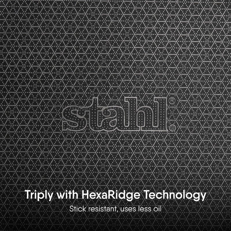 Stahl طاسة دوسا ستال أرتيزان هايبرد ثلاثية الطبقات مع قاعدة تحريضية غير لاصقة من الفولاذ المقاوم للصدأ مقاومة للخدش 28 سم - Image 2