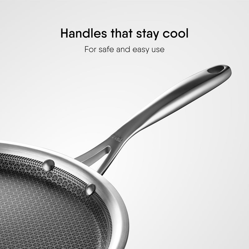 Stahl طاسة دوسا ستال أرتيزان هايبرد ثلاثية الطبقات مع قاعدة تحريضية غير لاصقة من الفولاذ المقاوم للصدأ مقاومة للخدش 28 سم - Image 3