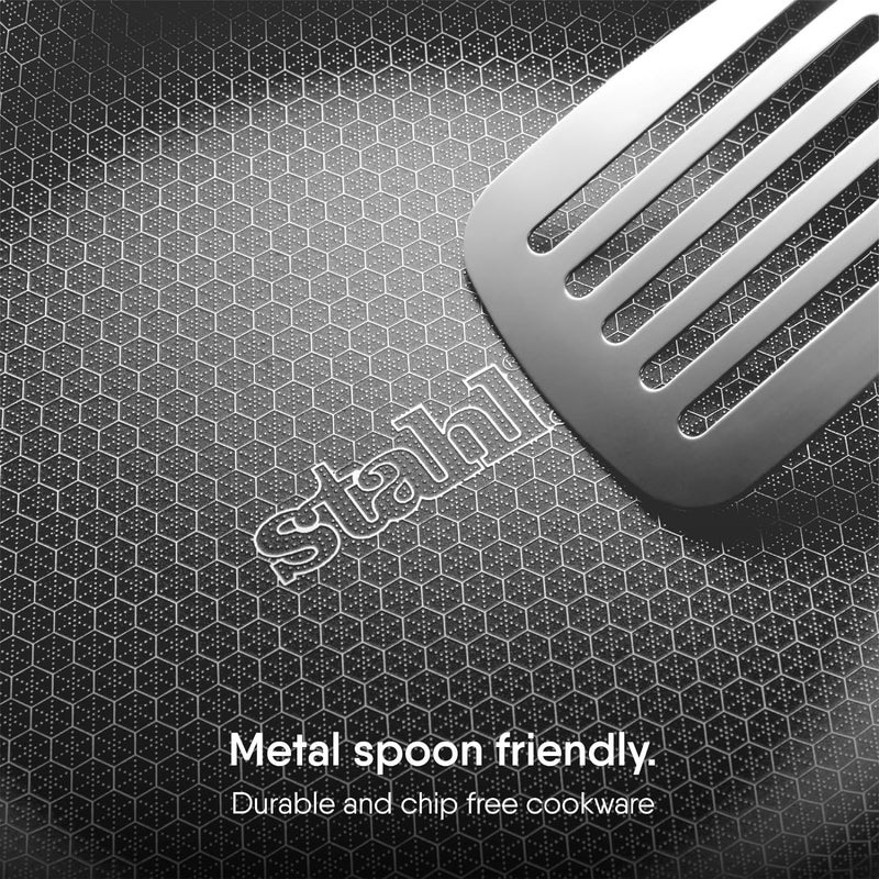 Stahl طاسة دوسا ستال أرتيزان هايبرد ثلاثية الطبقات مع قاعدة تحريضية غير لاصقة من الفولاذ المقاوم للصدأ مقاومة للخدش 28 سم - Image 4