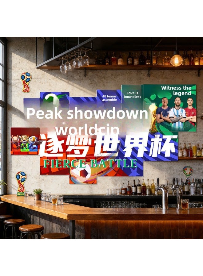 ديكورات مستوحاة من كأس العالم 2026 - المواصفات: (حجم كبير) - ملصق جداري لكأس العالم 07180x97 سم - Image 4