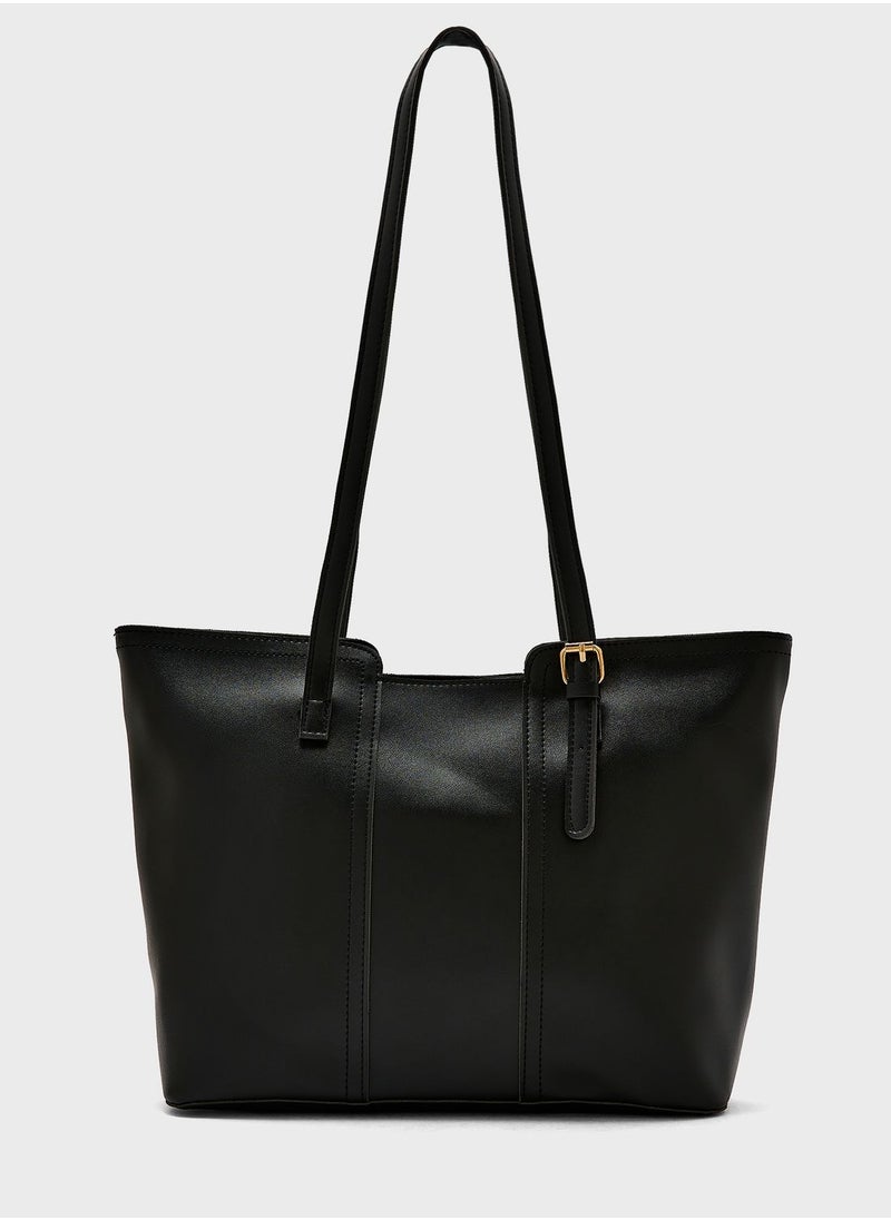 ELLA Cutout Detail Tote Bag  - Image 1