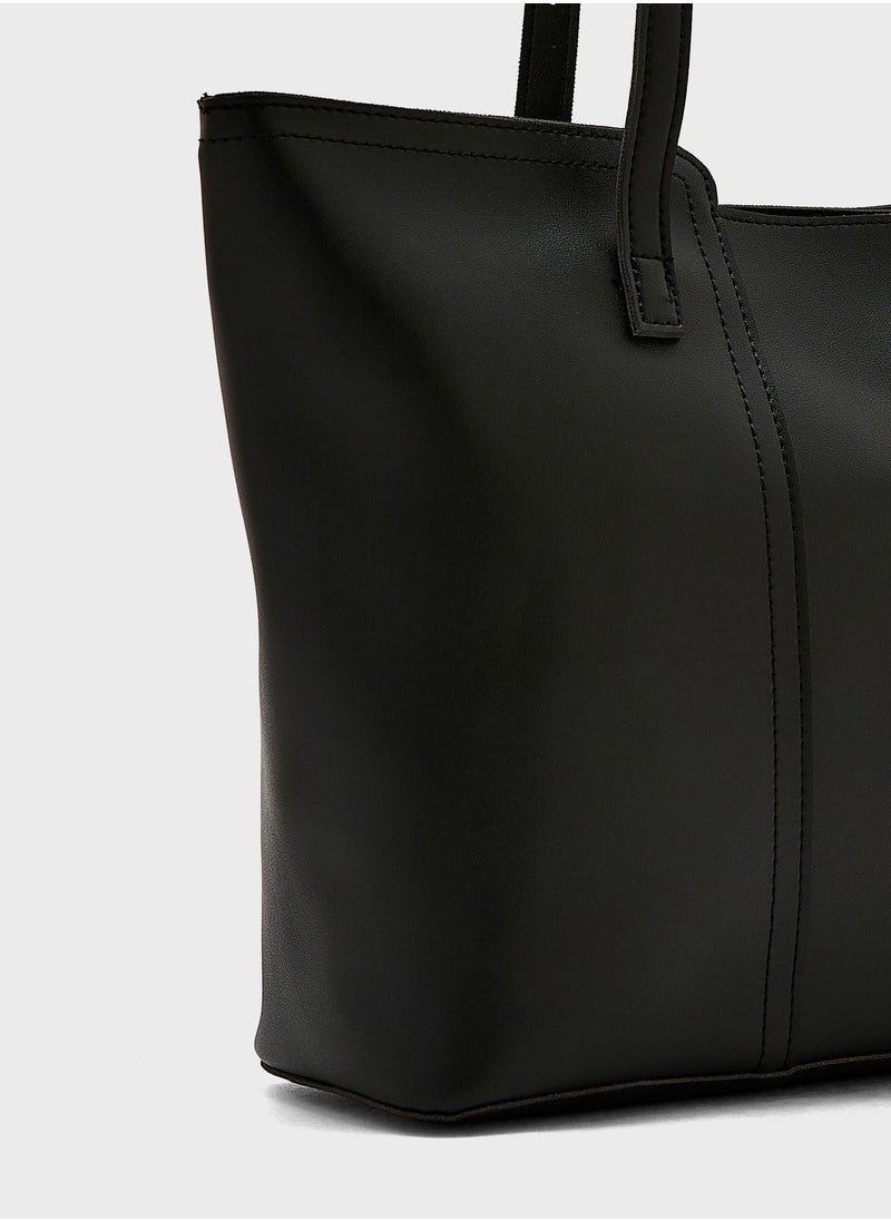 ELLA Cutout Detail Tote Bag  - Image 3