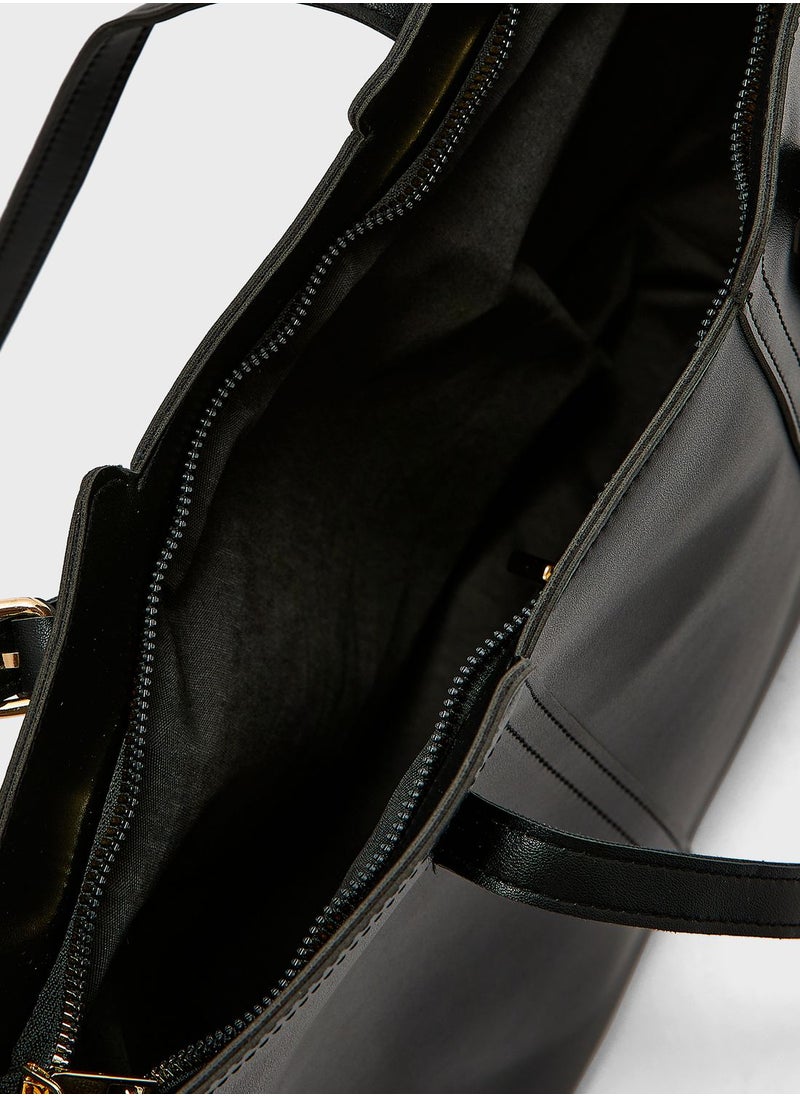 ELLA Cutout Detail Tote Bag  - Image 5