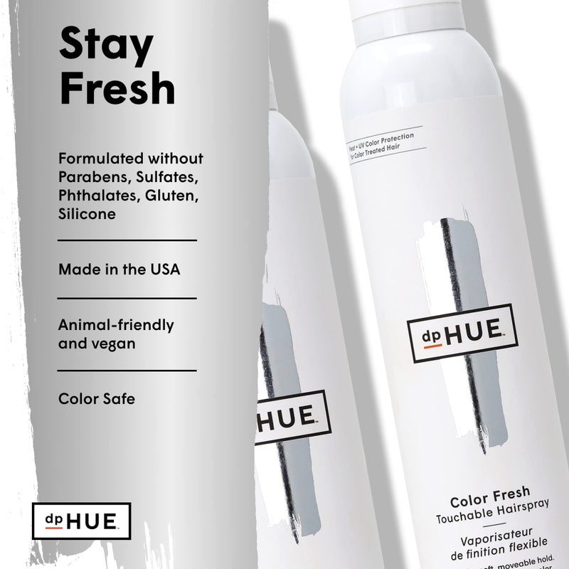 dpHUE Color Fresh Touchable Hairspray - 8 oz - Provides Heat & Humidity Protection - Soft, Non-Sticky Hold - Color Safe - For All Hair Types - Image 5