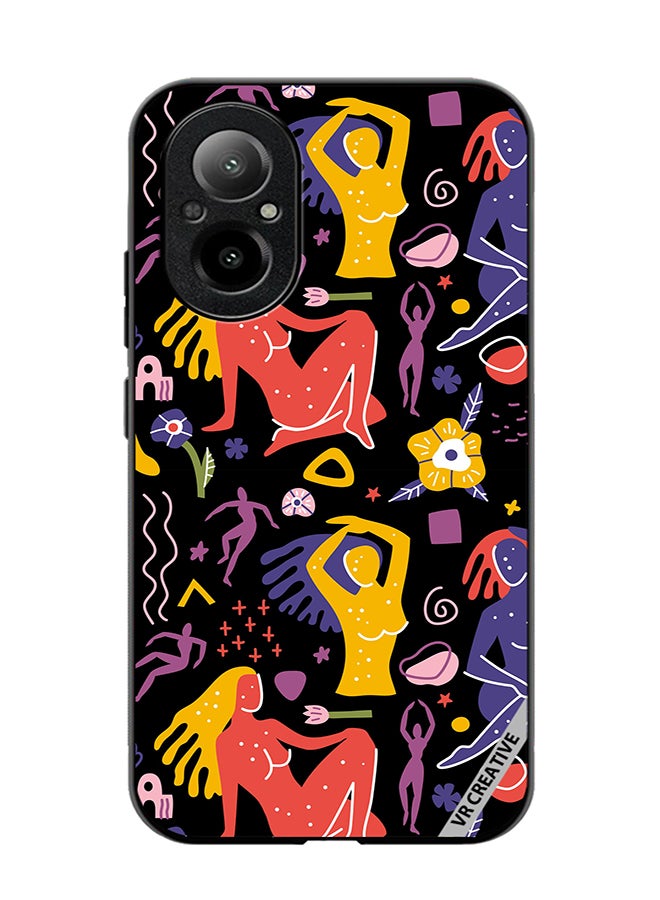 VR CREATIVE Protective Case Cover For Realme C67 4G Of Flat Matisse Style Design Multicolour - Image 1