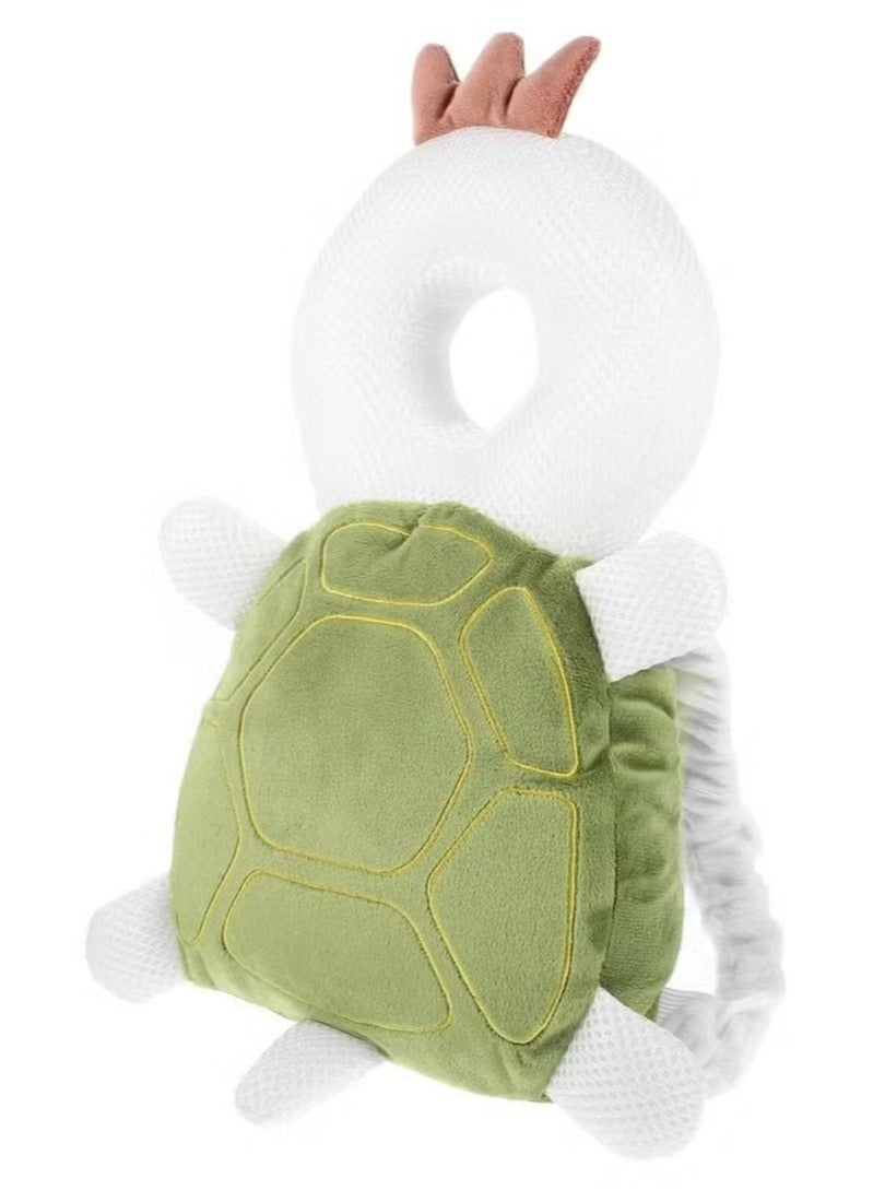 Baby walking protection backpack turtle image-soft cotton filling, skin-friendly, learn to walk head safety, anti-fall protection head - Image 1