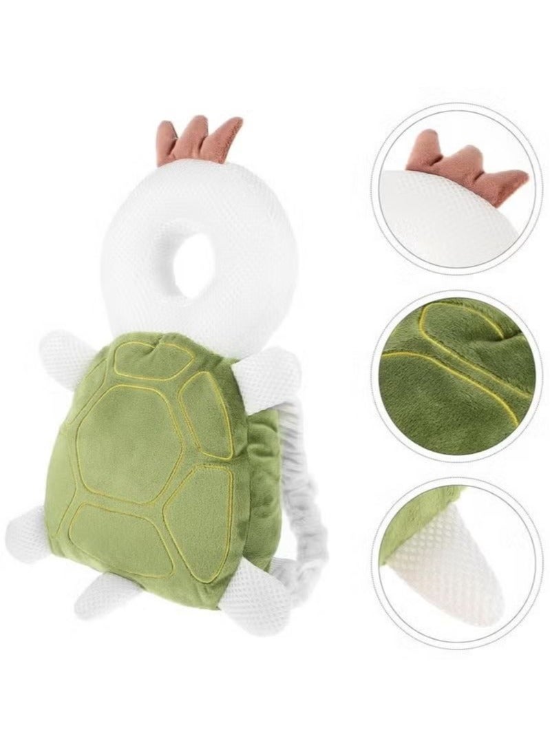 Baby walking protection backpack turtle image-soft cotton filling, skin-friendly, learn to walk head safety, anti-fall protection head - Image 3