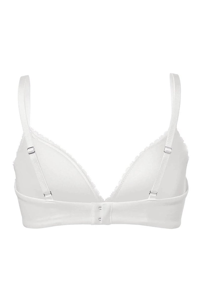 Tchibo Women Soft Padded Lace Bra, White - Image 3