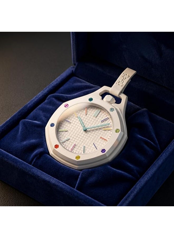 Quartz Analog Pocket Watch with Multicolor Dial, Fashion Hanging Pendant Watch for Boys & Girls - Image 5