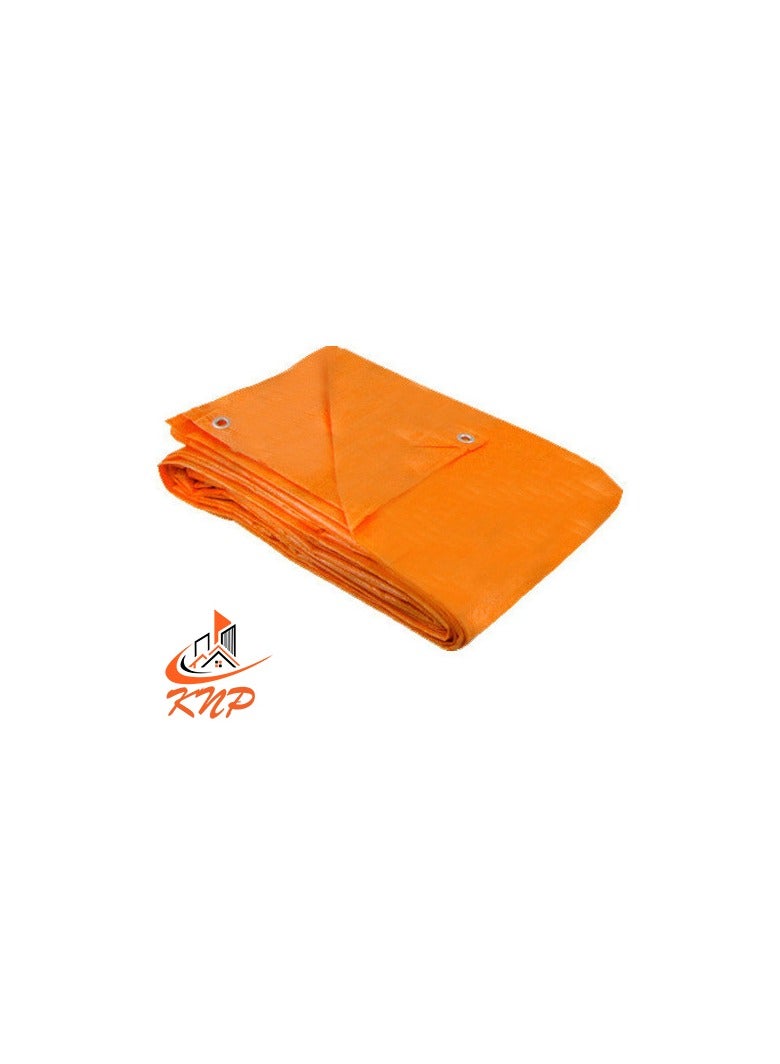 KNP Tarpaulin Sheet Orange Color 24 X 24ft - Image 1