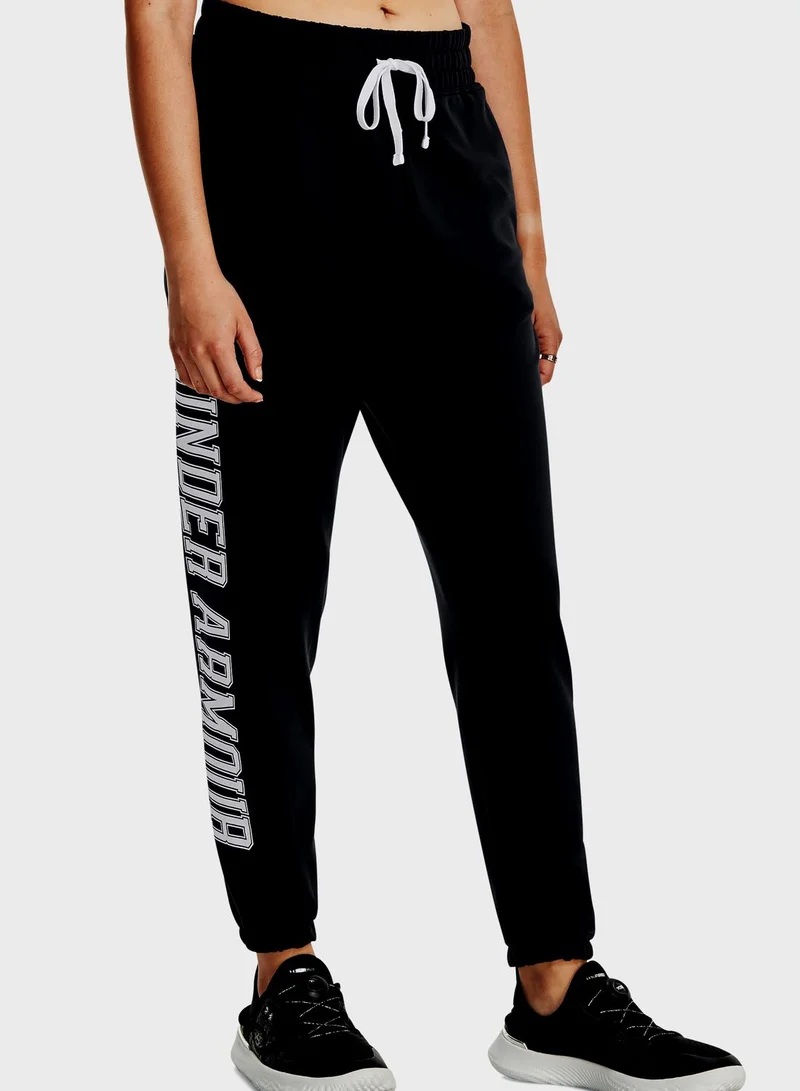 UNDER ARMOUR Rival Terry Graphic Joggers