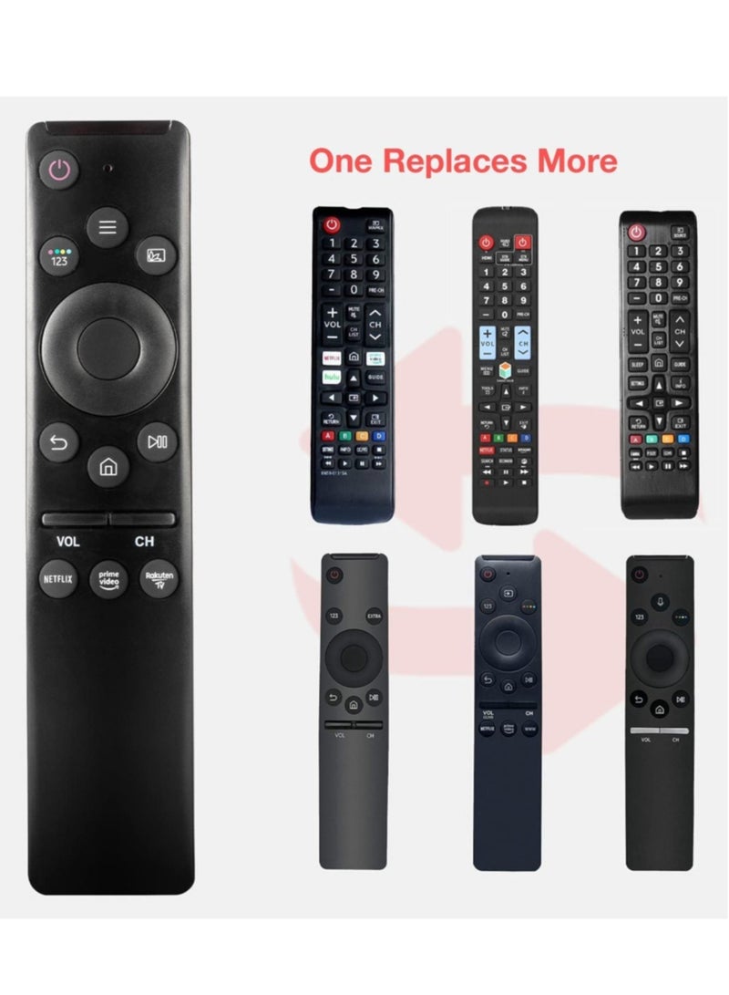 Universal Remote-Control for Samsung Smart-TV, Remote-Replacement of HDTV 4K UHD Curved QLED and More TVs, with Netflix Prime-Video Buttons - Image 2