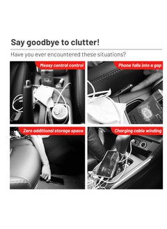 Car Seat Gap Filler Organizer,  2 Pack Multifunctional Auto Console Side Storage Box, 52W Charging Car Organizer and Storage Box, for Car Organizer Front Seat, Black - pzsku/ZA43D4C1081042286860FZ/45/_/1710387555/715294e5-c6fc-4051-82c2-537c9b3fa6ce