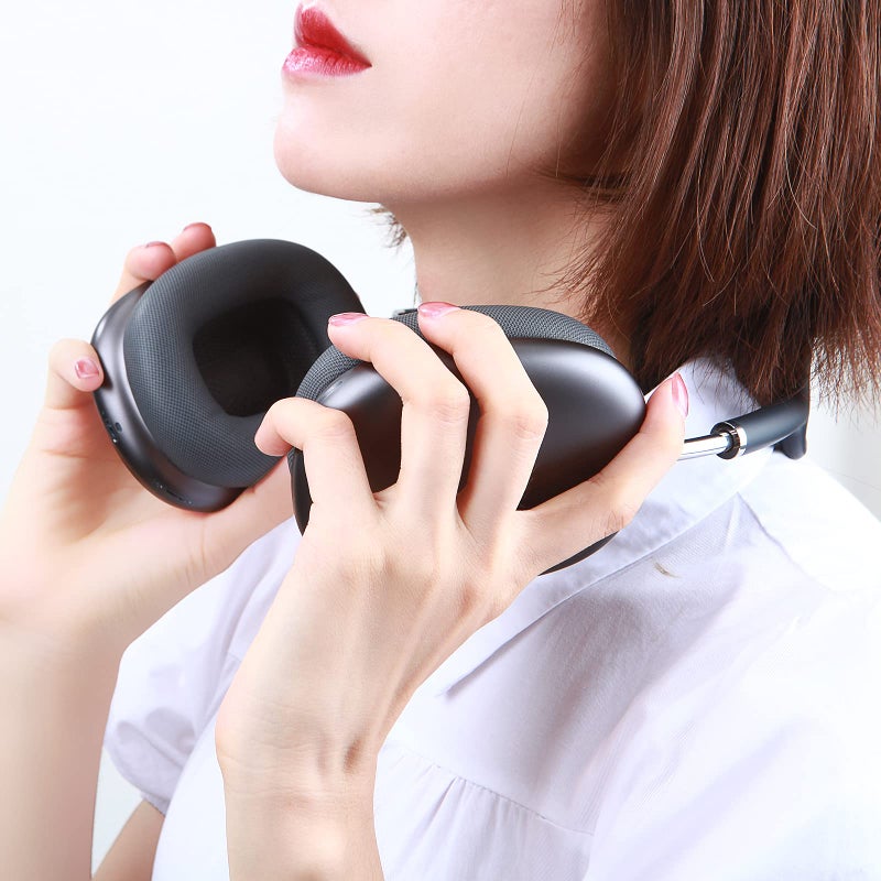 Earrock Ear Cushions for AirPods Max Headphones Earpads Replacement Ear Pad Covers Earmuffs with Protein Leather, Memory Foam and Magnet Black - Image 2