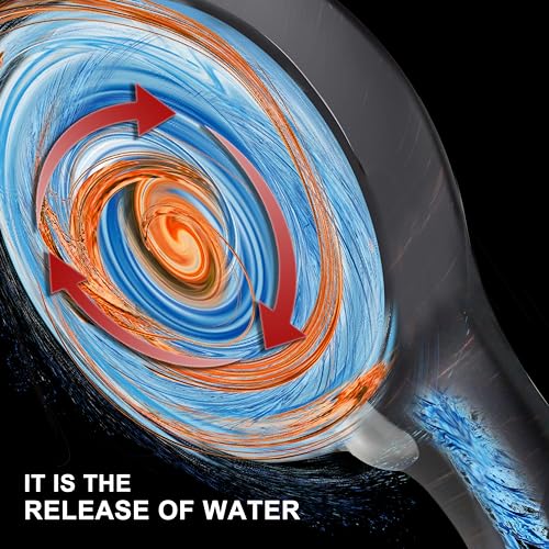 YOO.MEE High Pressure Handheld Shower Head with Powerful Shower Spray against Low Pressure Water Supply Pipeline, Multi-functions, with Luxury Shower Hose, Bracket, Dark Oil Rubbed Bronze - Image 2