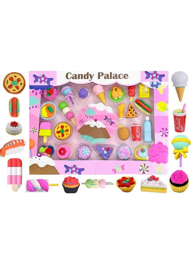 فنبلاست ممحاة فن بلاست كاندي بالاس للأطفال - مجموعة ممحاة أقلام رصاص لطيفة وملونة للأطفال، مجموعة أدوات مدرسية للأطفال، ممحاة أنيقة، هدايا عيد ميلاد للأطفال (عبوة من 23 قطعة) - Image 1