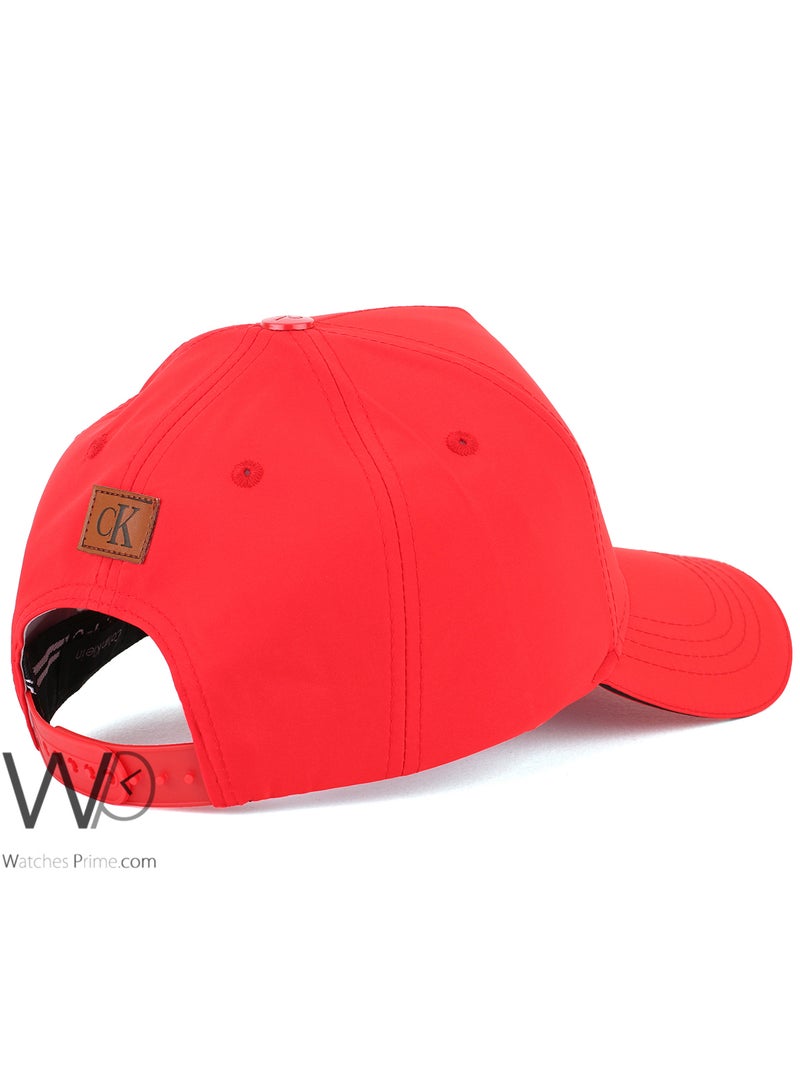Calvin Klein Jeans Calvin Klein CK Baseball Cap Red Color Cotton Hat For Men - Image 2