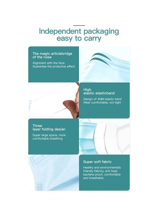 نيبمينينت كمامة وجه من 3 طبقات للاستعمال لمرة واحدة - Image 5
