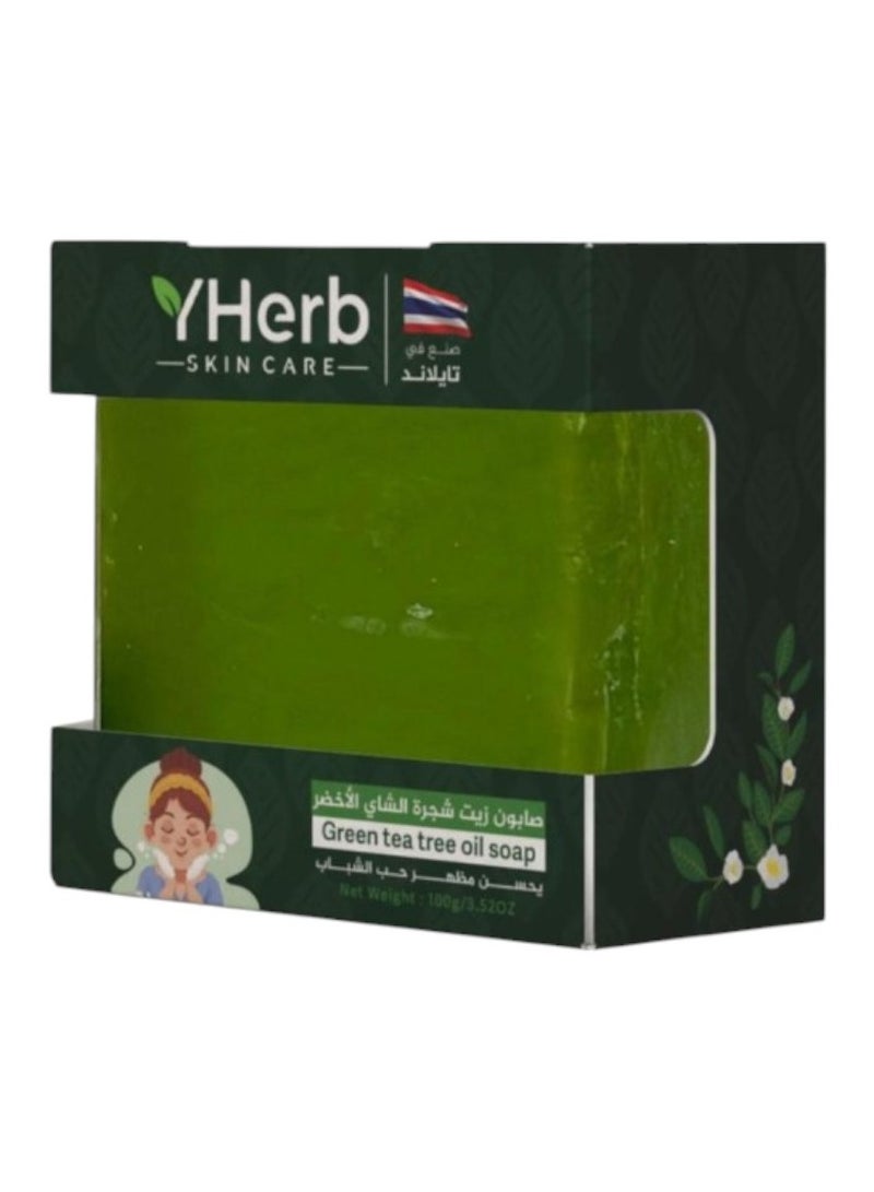 واي هيرب صابون زيت شجرة الشاي الأخضر 100جم - Image 1