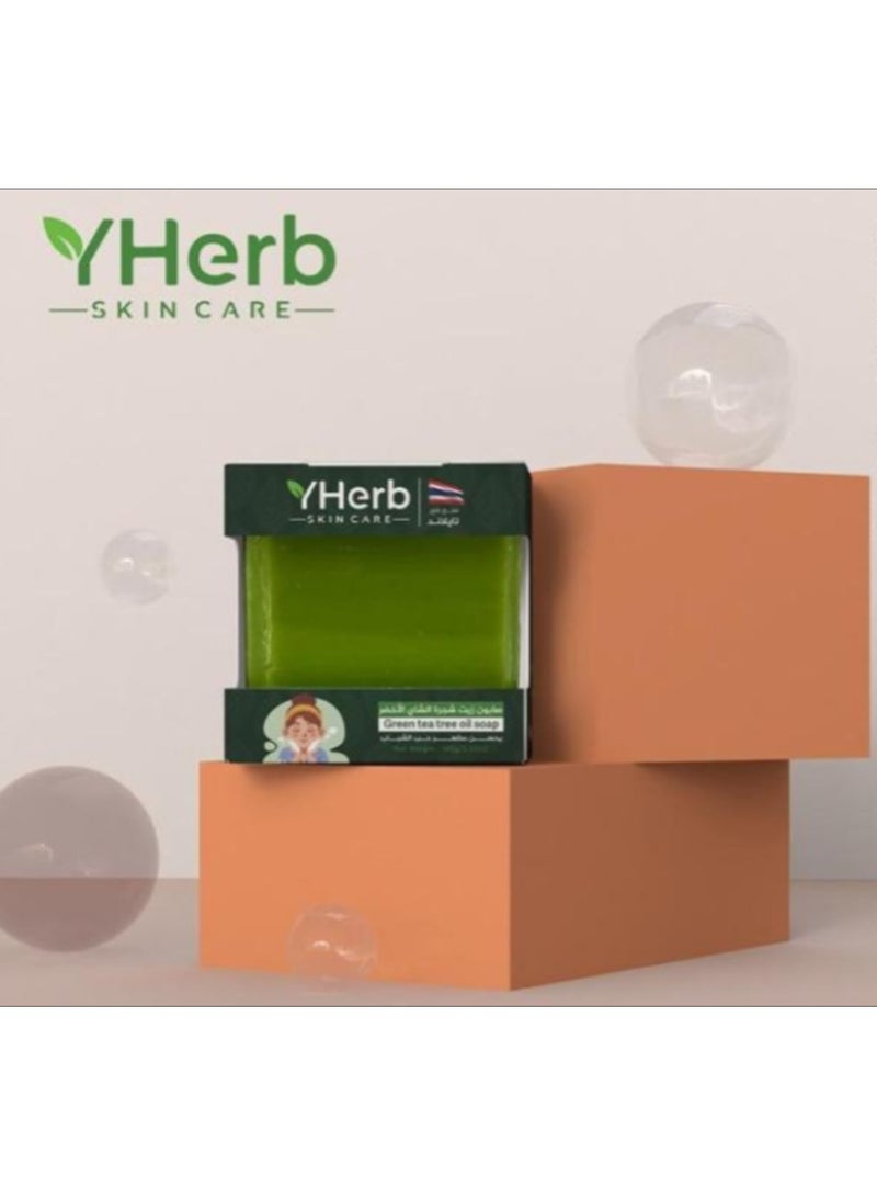 واي هيرب صابون زيت شجرة الشاي الأخضر 100جم - Image 2