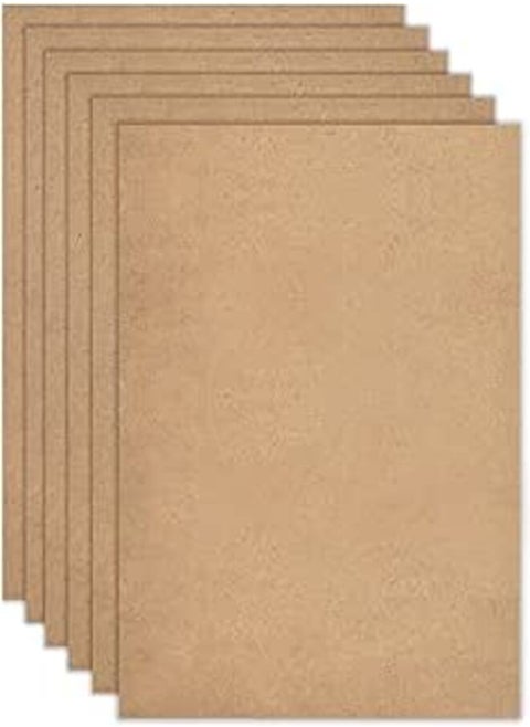 TSKDKIT A4 MDF Wood Boards for Crafts 4mm Medium Density Fiberboard Wooden Sheet Replacements, MDF Sheet for Laser Engraving, Painting and Decor, Cheaper than Canvas Paper Board(6pcs, 30 x 21cm)
