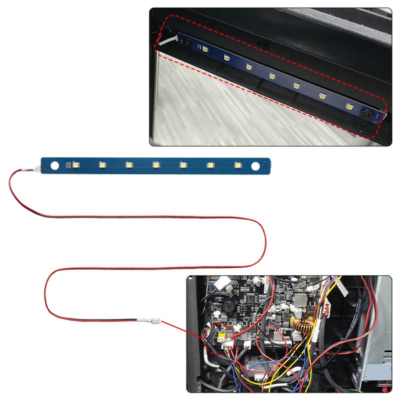 مجموعة إضاءة LED 24 فولت بديلة لطابعة 3D سهلة التركيب 5 أمتار إضاءة ساطعة - Image 3