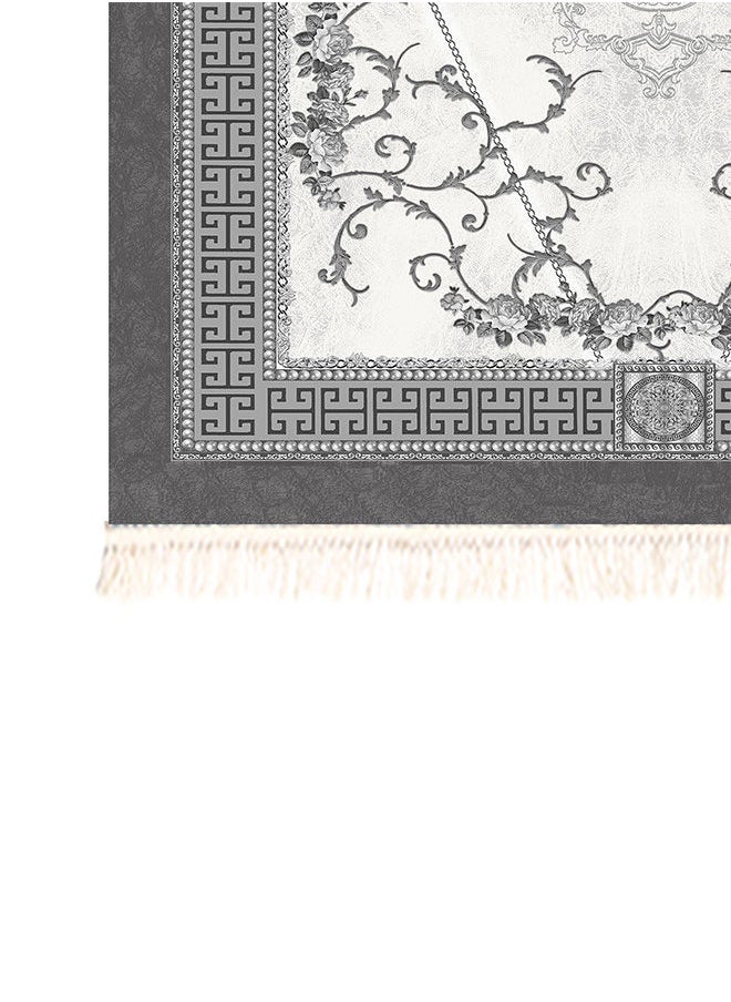 Classic Design Turkish Rectangular Decorative Carpet - Grey