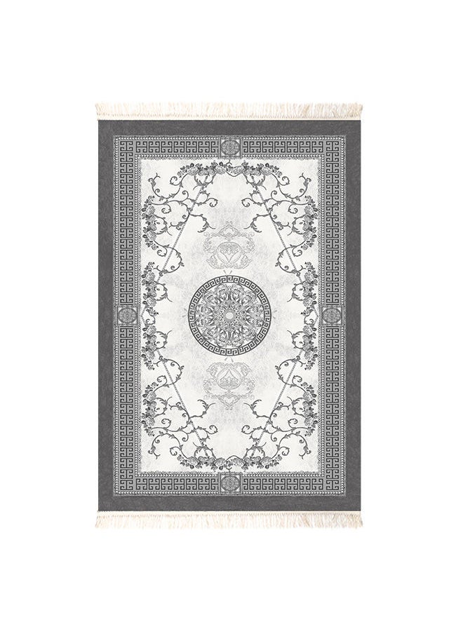Classic Design Turkish Rectangular Decorative Carpet - Grey