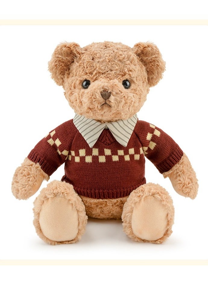 VRCOW 10Inch Teddy Bear Stuffed Animal, Soft Cuddly Stuffed Plush Bear, Gifts for Kids Baby Toddlers on Baby Shower, Valentine's Day (Light Brown)  - Image 1