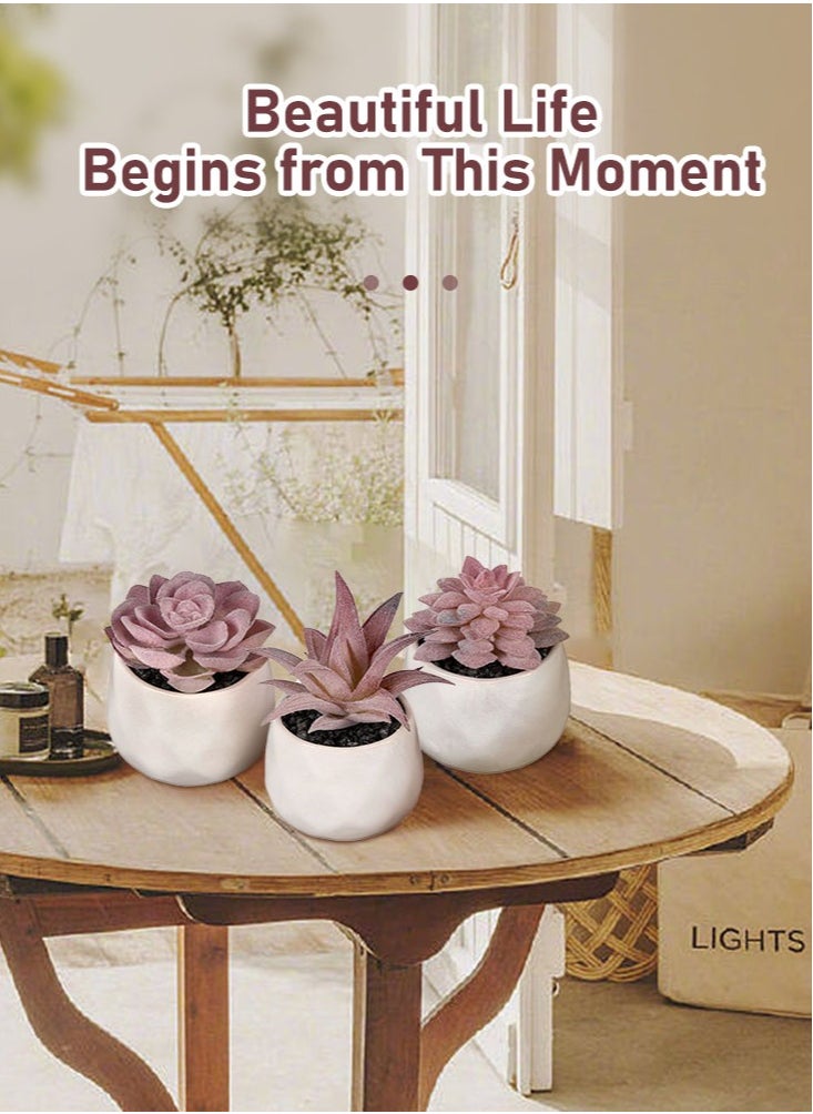 Perfii 6-Pack Realistic Artificial Succulents - Maintenance-Free and Safe, Aesthetic Decor for Any Space  - Image 2