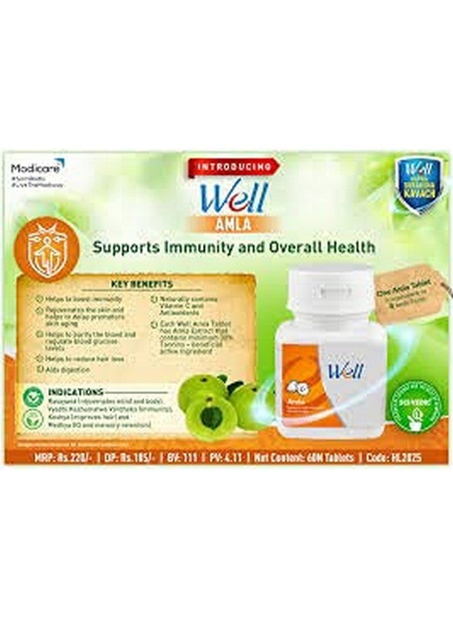 موديكير Well Amla يدعم المناعة والصحة العامة (أقراص 60N) - Image 2