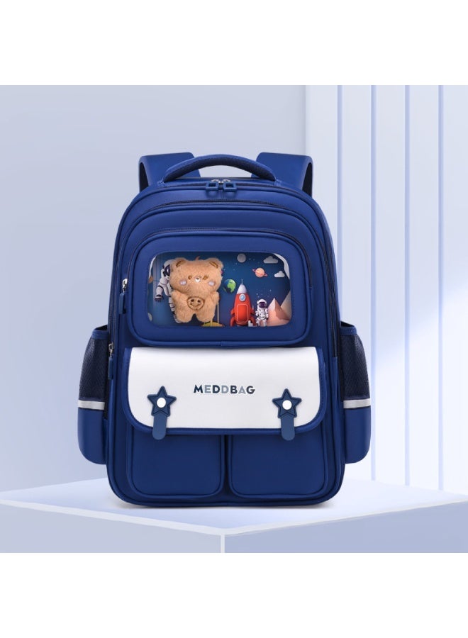 Kids School Backpack Grades 3-6 Simple Cartoon Design - Large Capacity, Lightweight, Ergonomic & Waterproof - Back to School Gift - Image 1