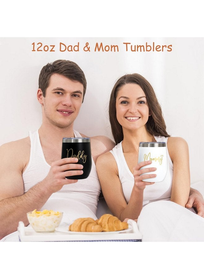 Suhctuptx New Mom Gifts for Women, Luxury Pregnancy Gifts for New Parents Gender Reveal Gifts Baby Gift Sets with Mom and Dad Tumbler Baby Essentials for First Time Moms, Expecting Parents to Be, Baby Shower… - Image 3