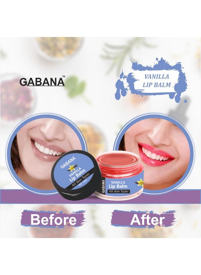 GABANA بلسم الشفاه جابانا لترطيب عميق وتغذية للرجال والنساء (عبوة من 2، 15 جرام، مستخلص الورد والفانيليا) | بلسم الشفاه للشفاه الجافة والمتشققة والمتشققة | بلسم الشفاه لإصلاح وحماية الشفاه  - Image 4