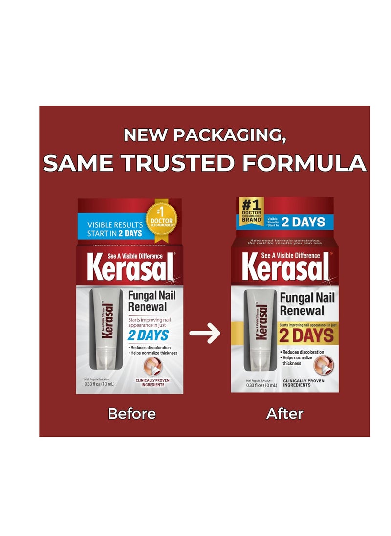 Kerasal Kerasal Nail Renewal, Restores Appearance of Discolored or Damaged Nails, 0.33 fl oz (Packaging May Vary)  - Image 2