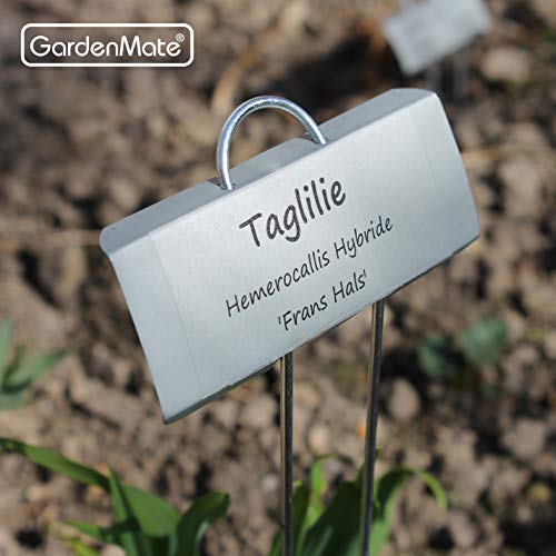 GardenMate 50-Pack Weatherproof Large Zinc Metal Plant Labels, Height 11.5", Label Area 3 1/2 x 1 1/4" - Image 4