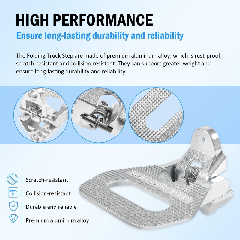 USSKYBOY Universal Heavy Duty Folding Truck Step for Most Trucks, Vans, and Vehicles - Image 4